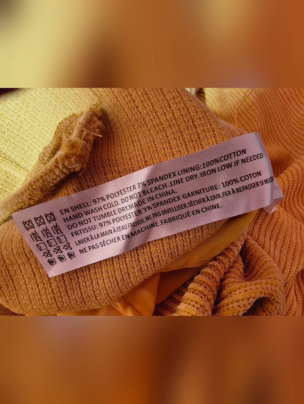 En Saison Yellow Corduroy Jumpsuit with Zip Detail - Picture 13 of 13